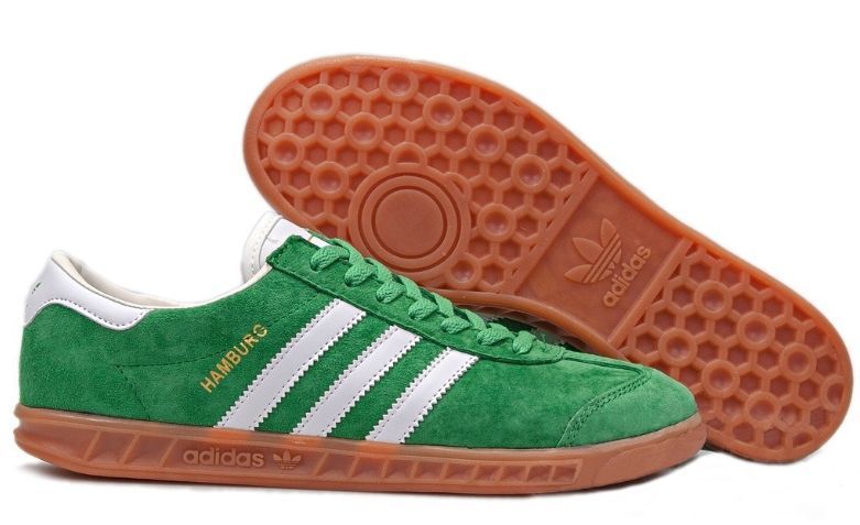 Adidas Hamburg зеленые с белым (39-44)