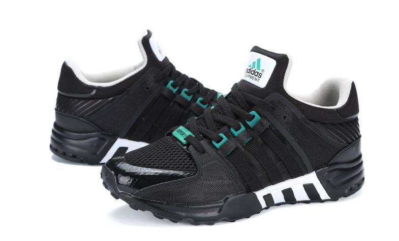 Adidas Equipment 93 Support "Running" черные с зеленым (40-44)