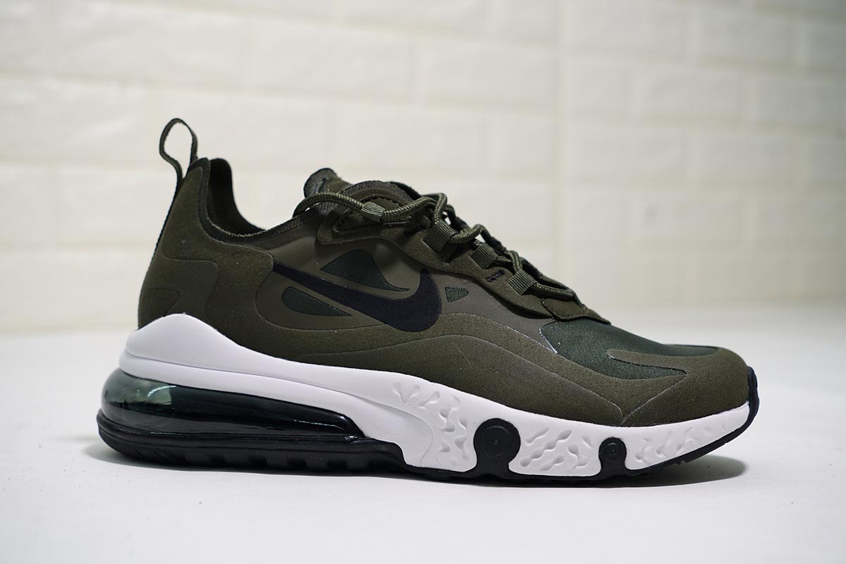 Nike Air Max 270, зеленые, нейлон, мужские