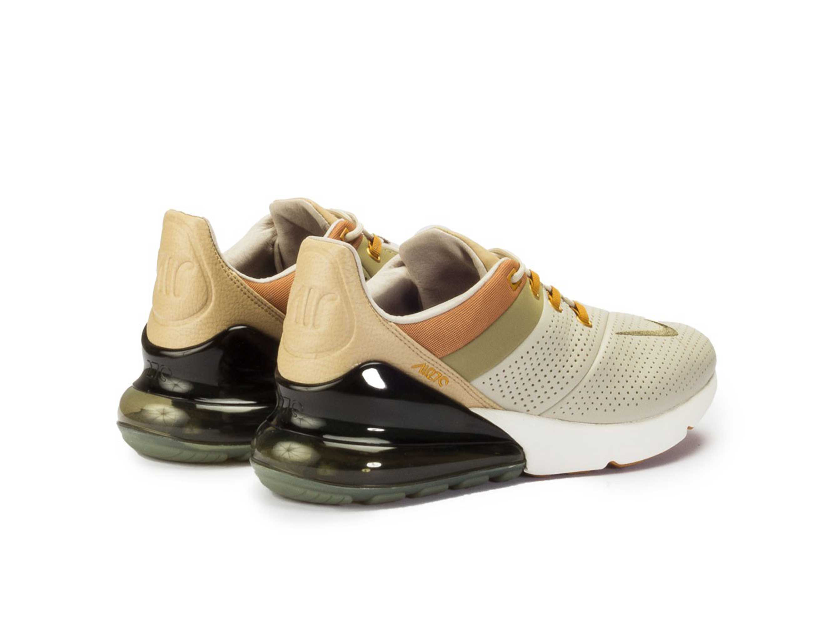 Nike Air Max 270 Grey/Brown, серый, коричневый, кожа, мужские