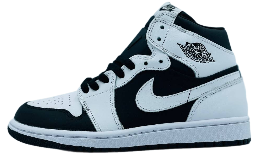 Nike Air Jordan 1 Mid White/Black зимние
