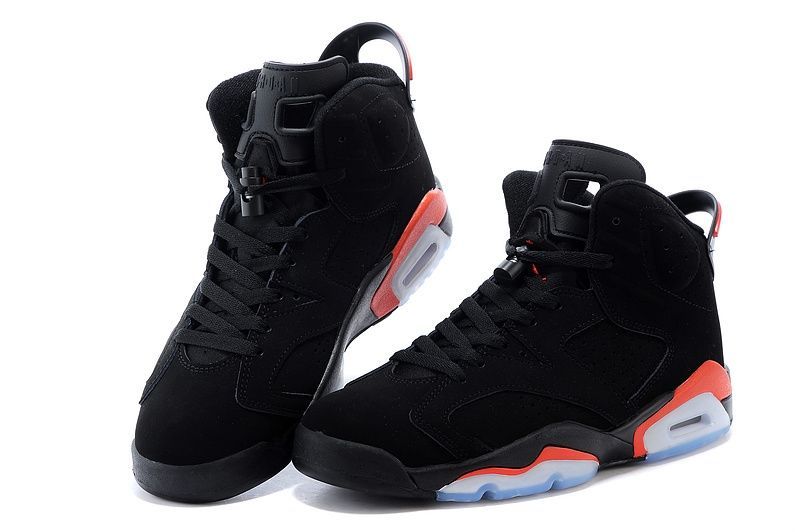  Nike Air Jordan 6 Retro Men Black/Infrared 23-Black