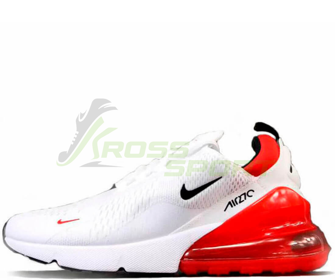 Nike air max 270 men's white and red sale